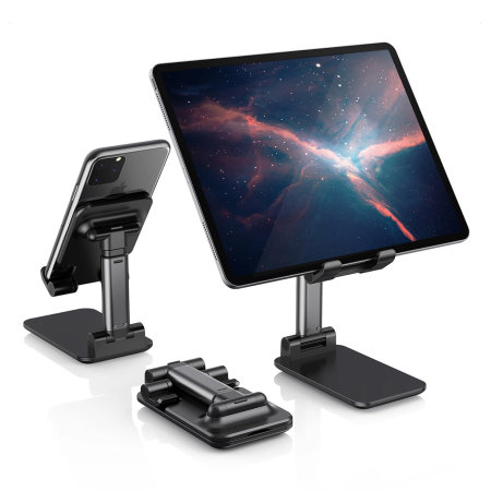 Choetech Black Foldable & Adjustable Stand - For Phones & Tablets Up to ...