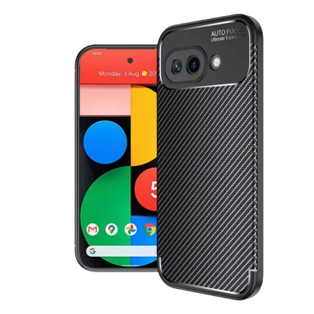 Olixar Black Carbon Fibre Case - For Google Pixel 9a
