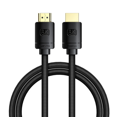 Baseus 8k HDMI Cable for TVs and Monitors - 1m - Black