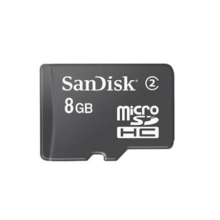 Carte MicroSDHC 8 Go SanDisk - sans adaptateur