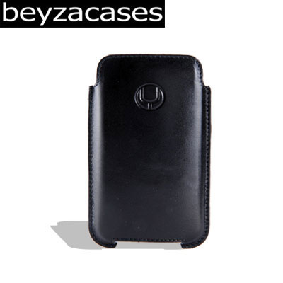 Beyza SlimLine Leather Pouch Case - HTC Touch Diamond - Black