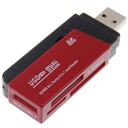 9 in 1 USB Memory Card Reader