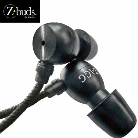 Zagg Zbuds Earphones With Microphone - iPhone 3GS / 3G - Black