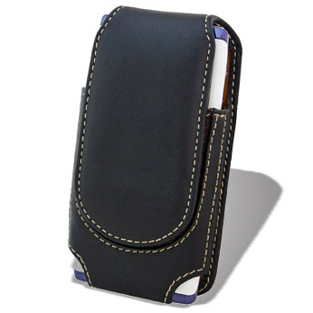 SmartEdge Leather Vertical Pouch Case - Sony Ericsson Aino - Black