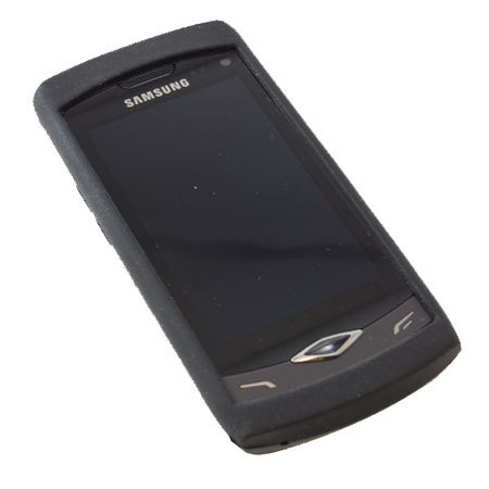 Silikon Case für Samsung Wave S8500 in schwarz