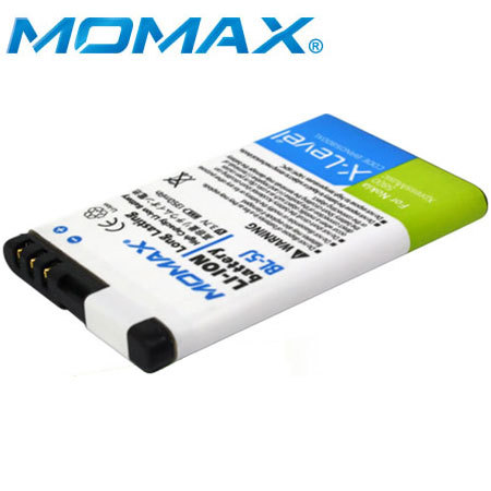 Momax replacement battery for Nokia 5800/5230/ N900/ X6
