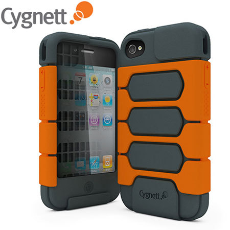 Cygnett Workmate Case - Grey/Orange - iPhone 4