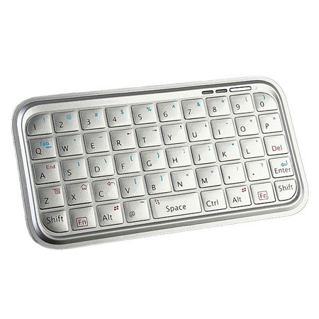 Mini Bluetooth Multimedia Keyboard For iOS 4 - Silver