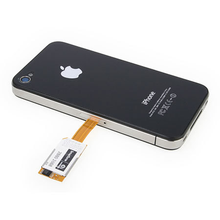 Dual Sim Card Adapter With Back Case Iphone 4s 4