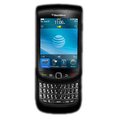 Coque Silicone BlackBerry 9800 Torch - Noire
