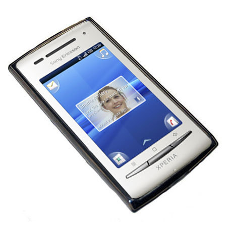 FlexiShield Skin For Sony Ericsson X8 - Transparent Black