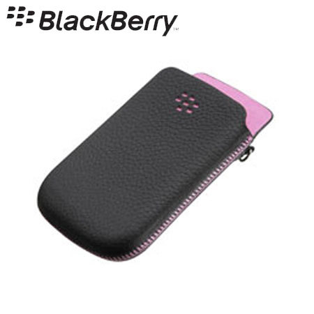 BlackBerry Torch 9800 Leather Pocket Black/Pink ACC-32840-202