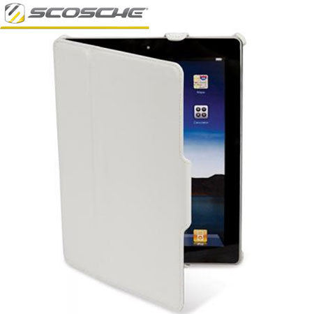 Housse iPad 3 / iPad 2 Scosche foldIO - Cuir Blanc