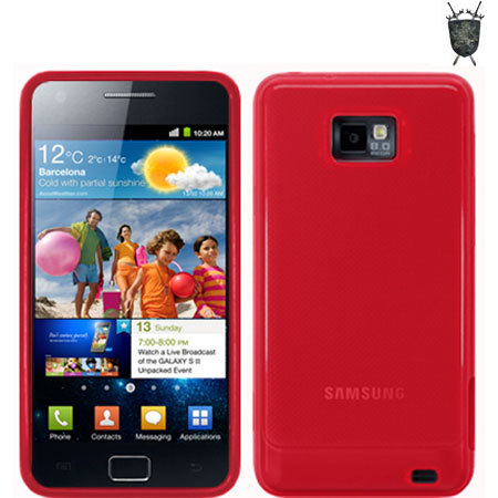 FlexiShield Skin For Samsung Galaxy S2 i9100 - Red