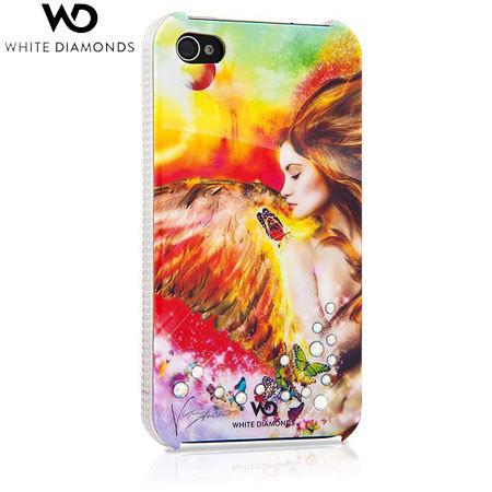 Coque iPhone 4 White Diamonds Crystal - Angels Calling