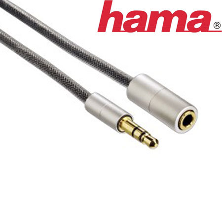 hama AluLine 3.5mm Jack Extension Cable