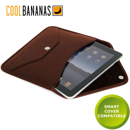Cool Bananas Leather iPad 4 / 3 / 2 Envelope Case - Brown