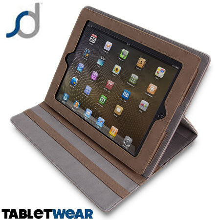 Housse iPad 4 / 3 / 2 SD TabletWear LuxFolio - Marron
