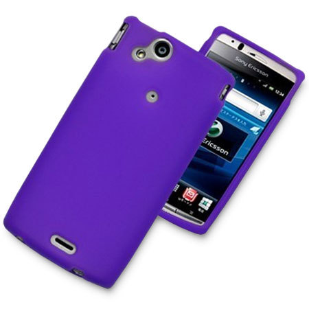Silicone Case For Sony Ericsson Xperia arc S / arc - Purple
