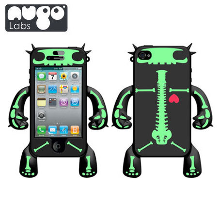 Coque silicone iPhone 4S / 4 Nugolabs Robotector - Noire