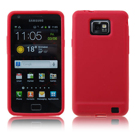 Coque Samsung Galaxy S2 silicone - Rouge