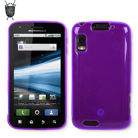 FlexiShield Skin for Motorola ATRIX Purple Reviews Mobile Fun