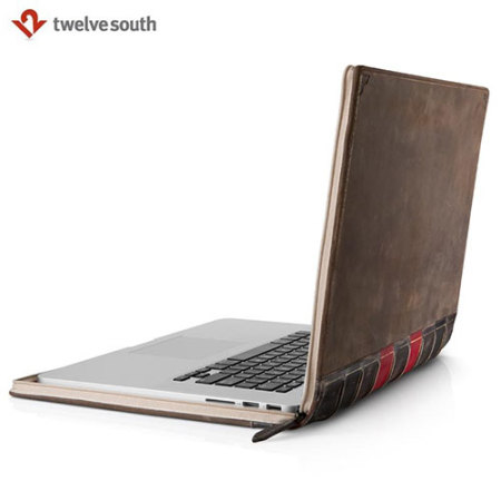 Housse MacBook Air 13 / Pro Twelve South BookBook cuir – Marron foncé