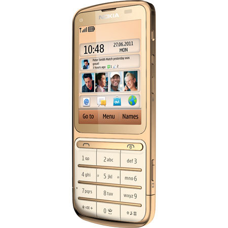 Sim Free Nokia C3-01.5 - 18 Carat Gold Edition