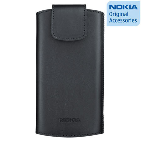 Nokia CP-151 Custodia Universale In Pelle Per Telefoni A Conchiglia - Colore Marrone Con Clip Da Cintura