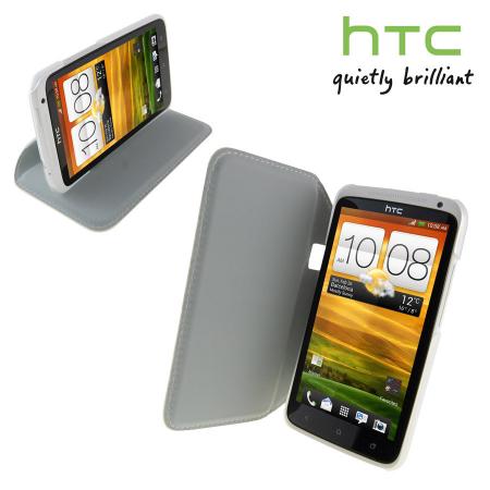 Coque officielle HTC One X HC V701 - Transparente / blanche
