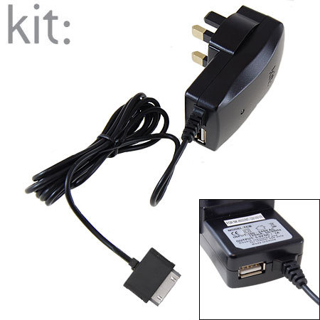 Kit: Apple Mains Charger With Spare USB Port
