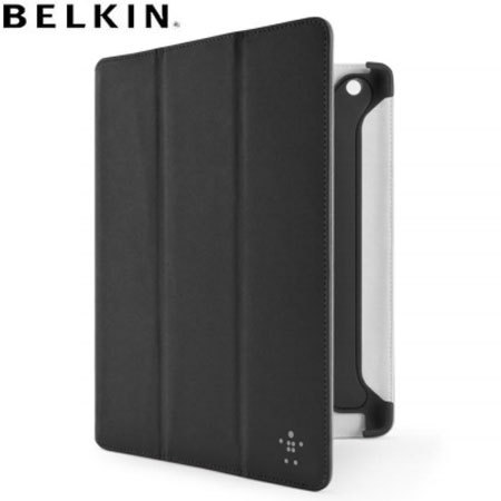 Belkin Suede TriFold Case for iPad 4 / 3 - Black