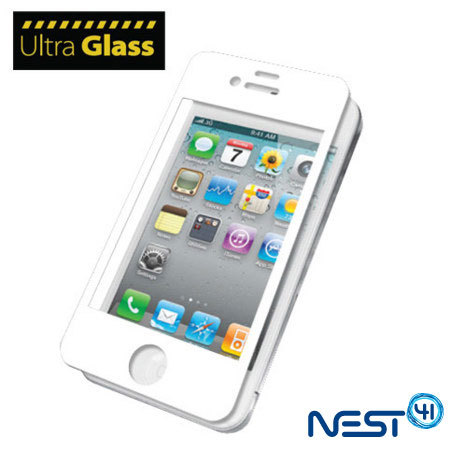 Protection d'écran iPhone 4S / 4 UltraGlass - Blanche