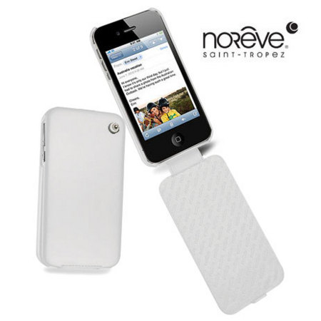 Funda de cuero Noreve Tradition A para iPhone 4S - Nappa Blanca