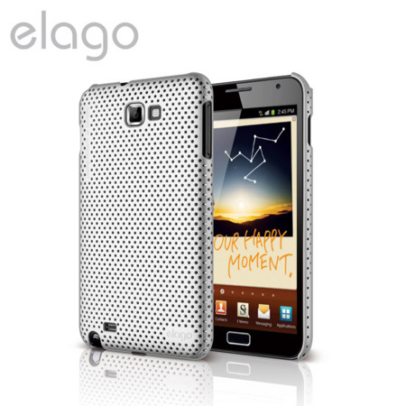 Elago Breath Case voor Galaxy Note - Metallic Zilver