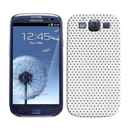 Mesh Cool Case for Samsung Galaxy S3 - White