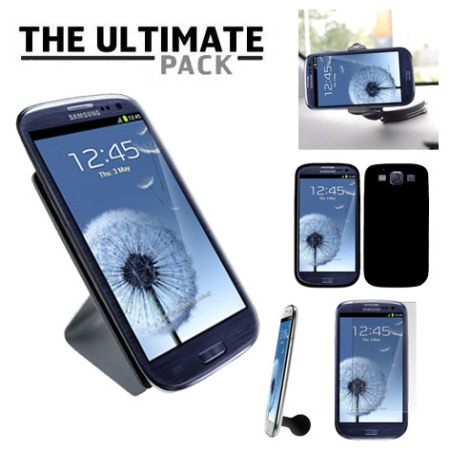 The Ultimate Samsung Galaxy S3 i9300 Accessory Pack - Black