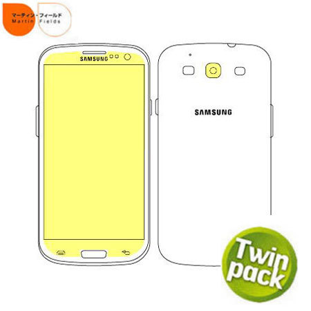 Martin Fields Screen Protector Twin Pack - Samsung Galaxy S3