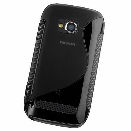 FlexiShield Wave Case For Nokia Lumia 710 - Black