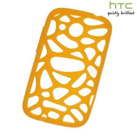 Original HTC Desire C Silikonhülle in Orange SC S780