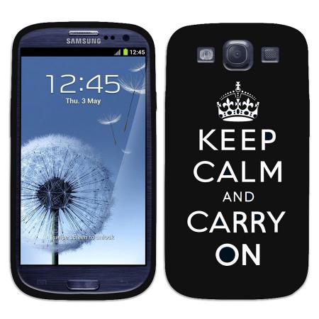 Spaans wang pols Silicone Case for Samsung Galaxy S3 - Keep Calm