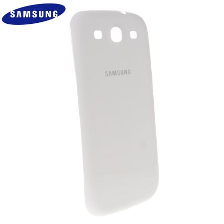 Genuine Samsung Galaxy S3 i9300 Battery Cover - Ceramic White