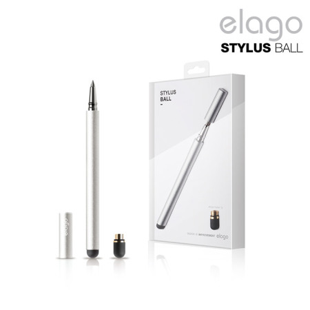 Elago Stylus Ball and Pen - Silver