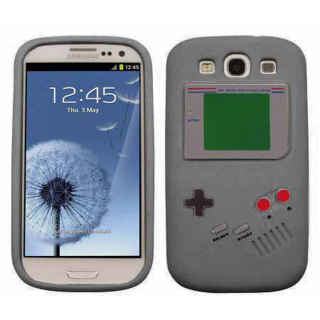 Coque en silicone Game Boy pour Samsung Galaxy S3 - noir, blanc ou