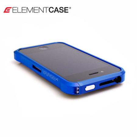 Wolk Factuur Respect ElementCASE Vapor 4 Bumper Case for iPhone 4S / 4 - Blue