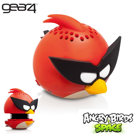Gear4 Bird Angry Birds Space Speaker with 3.5mm Jack Red 