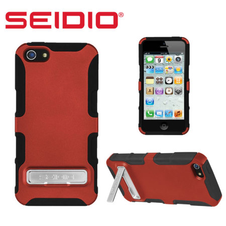 Seidio Dilex Case for iPhone 5S / 5 with Kickstand - Red