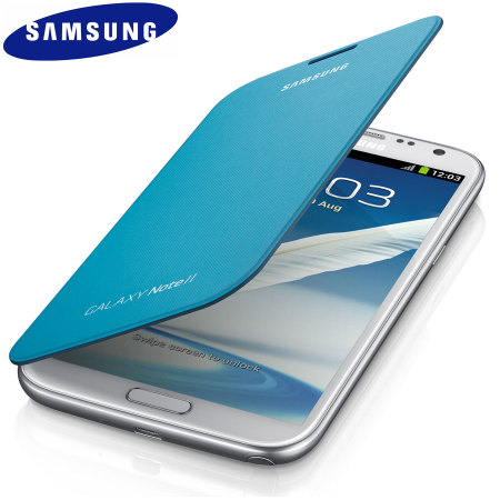 Flip Cover officielle Samsung Galaxy Note 2 EFC-1J9FBEGSTD – Bleue 