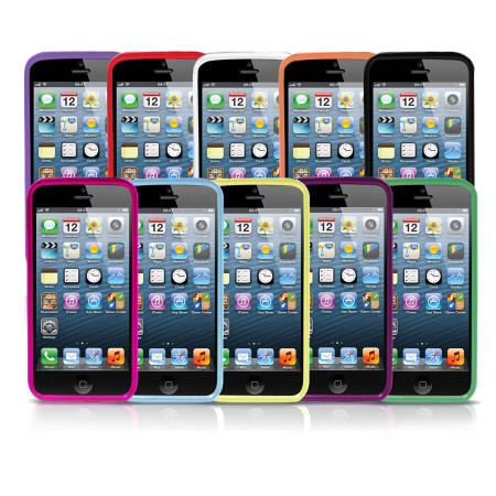 Pack de 10 Coques silicone iPhone 5S / 5