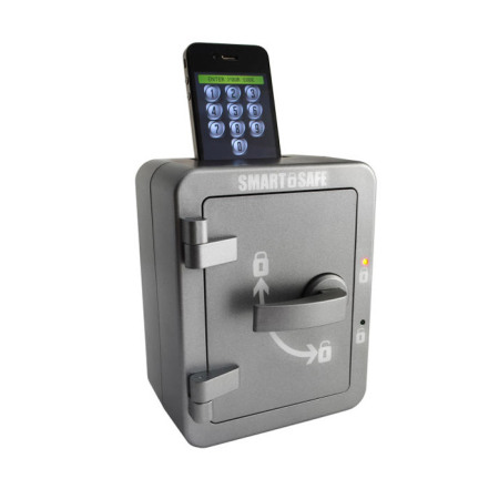 Caja fuerte SmartSafe para dispositivos Apple y Android.